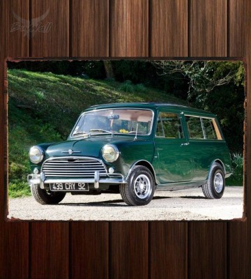 Металлическая табличка Morris Mini Traveller (ADO15)